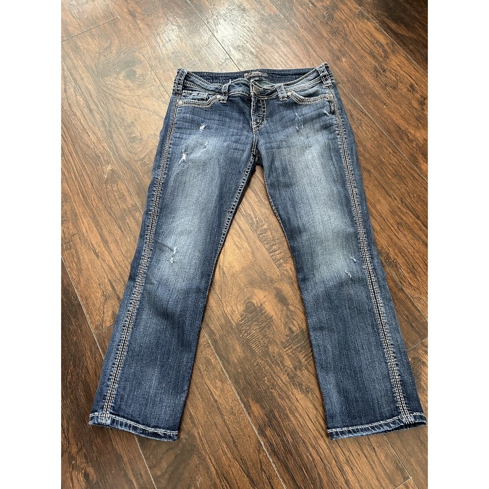 Silver Jeans Twisted Capri Jeans Womens 29